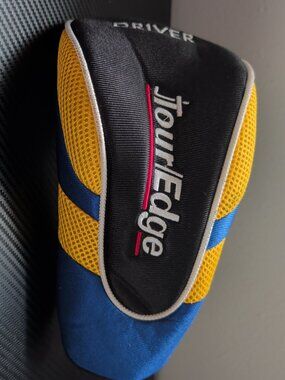 Tour Edge Golf Black/Blue/Yellow/White Driver Big Stick Headcover